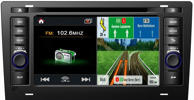 Ouchuangbo S100 Head Unit Car Radio Player Stereo for Audi A8 /S8 1994-2003 HD Video USB