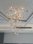 Indoor Decoration Modern Custom Hotel Club Glass Led Big Project Chandelier