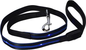 Wholesale 7 Colors Illuminated Dog Leash 1&quot; x 6' Soft Padded Handle Lasting Long Time from china suppliers