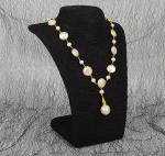 Natural Baroque Pearl necklace Cassic large irregular baroque pearl necklace