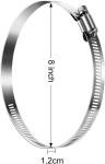 ODM Supported Heavy Duty Clamp 8 Inch for General Industry 304 Stainless Steel