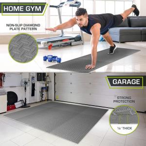 Wholesale Home Gym Mats Non Slip Diamond Plate Pattern Rubber Gymnasium Flooring from china suppliers