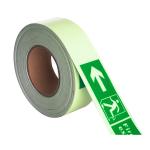 Inkjet Glow In The Dark Stair Strips Photoluminescent Vinyl Film Self Adhesive