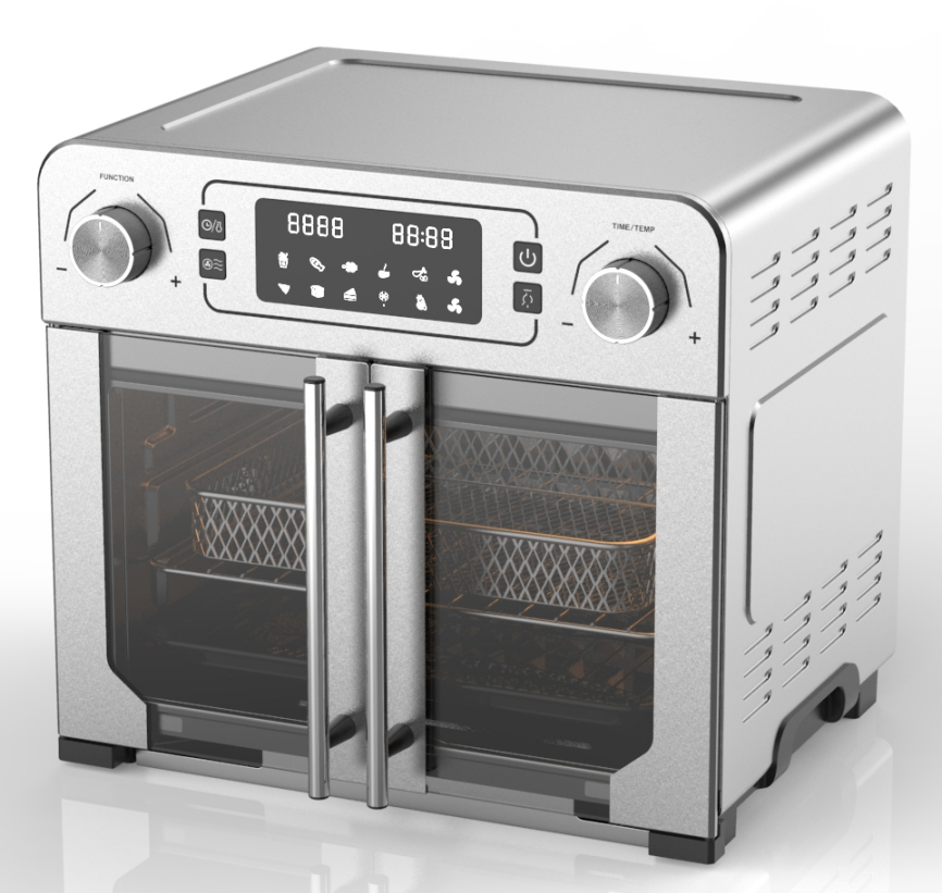 15L Electric Air Fryers With Rotisserie For Family 10 In 1 Stainless Steel Air Fryer Toaster Oven Grill