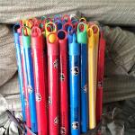 Garden Straight Cut Top End 25mm Diameter Wooden Mop Handles