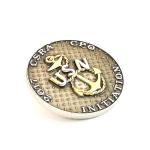 USN Zinc Alloy Round Collectible Coins Metal Silver Coins With Two Tone Plating