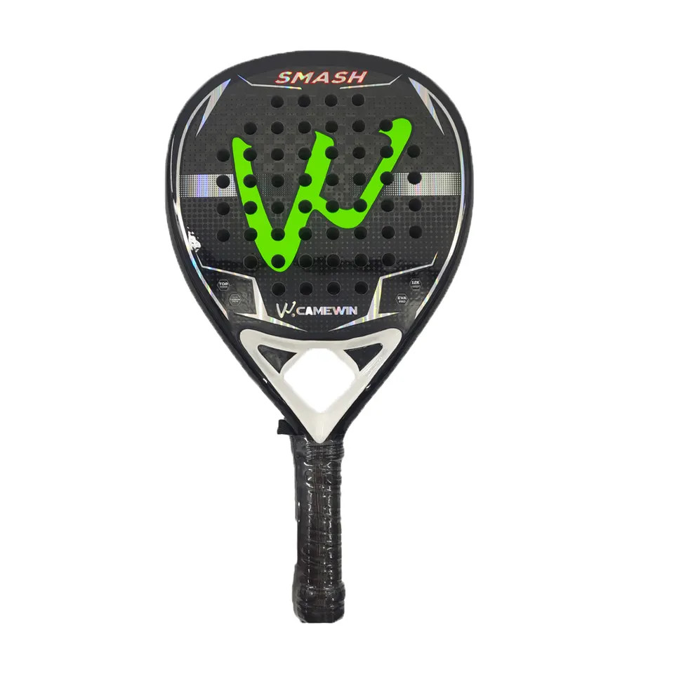 18K Professional Carbon Fiber Padel Rackets Custom Sports Accessories