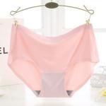 Anti-Static Seamless Underwear Female Breathable Ice Silk Mid Waist Underwear