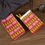 Christmas Printing Bio-degradable Kraft Paper Bag for Food Grade Eco-friendly