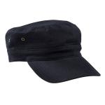 Distressed Metal Eyelets Flat Top Army Cap With Leather Buckle 52cm - 60cm
