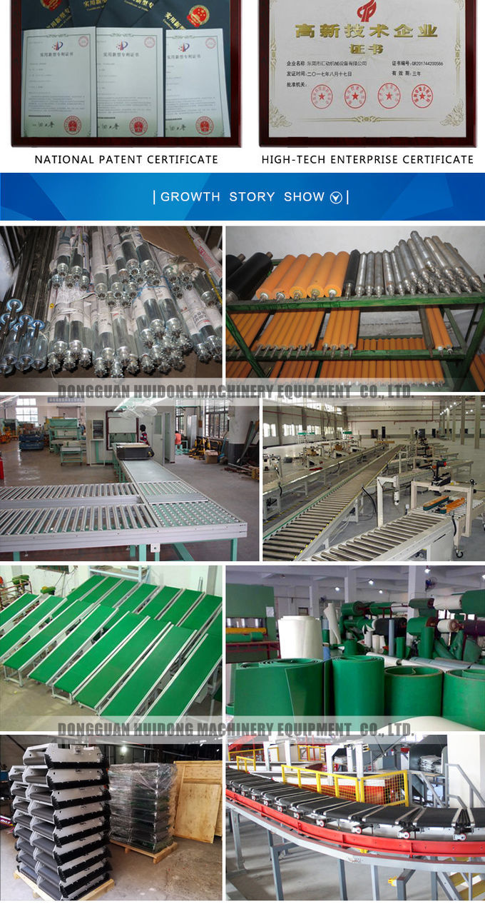 Galvanized Carbon Steel Roller Transfer Conveyor , Material Handling Conveyor