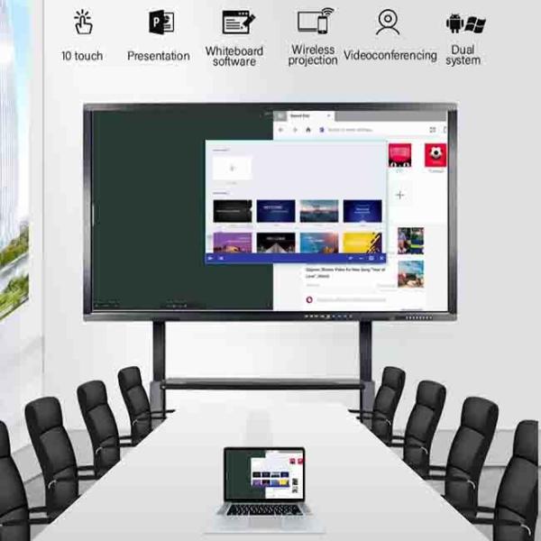 Touch Screen Interactive Flat Panel Smart Board 85 Inch Windows Or Android Available