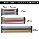 40 PIN Male Female to Male Female Dupont GPIO Cable Breadboard Jumper Wire for