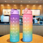 Humanized Design 550/750/1000ML Portable Plastic Water Bottle 1 Litre Gradient