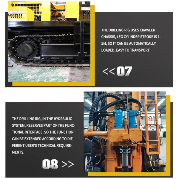 FY300 Drilling Rig Accessories , Well Drilling Machine 300m Depth