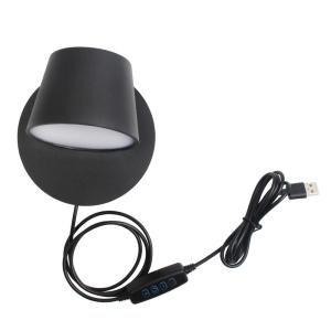 Wholesale Interior headboard Reading Wall lamp Rotating Wall Lamps USB plug dimmable Color temperature wall Light from china suppliers