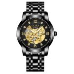 Original Brand Hollow Men Wrist Watch Luxury 5ATM Waterproof Alloy Case