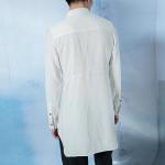 Blank High End Mens Fashion Casual Shirts Full Sleeve Polyester / Cotton