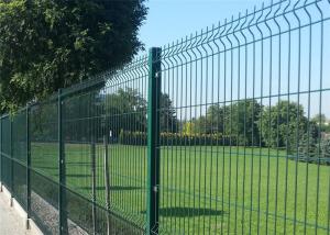 Wholesale Green Pvc Coated Welded Wire Mesh Fence / 3D Curved Wire Mesh Fencing from china suppliers