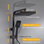 Wall Mounted Bathroom Shower Tap Set Digital Thermostatic Shower Faucet Set
