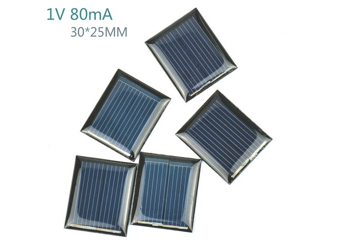 Toy Cars Epoxy Resin Solar Panel 1V 80mA With High Conversion Efficiency