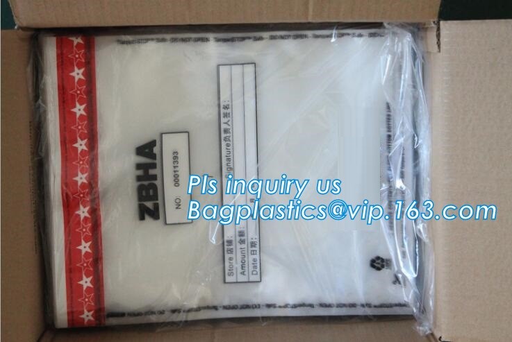 security deposit bags bank deposit bags cash deposit bags, general bank plastic deposit bags supply, Coin and Bank Note
