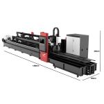 6040 Metal Fiber Tube Laser Cutting Machine 100m/min Automatic Loading And