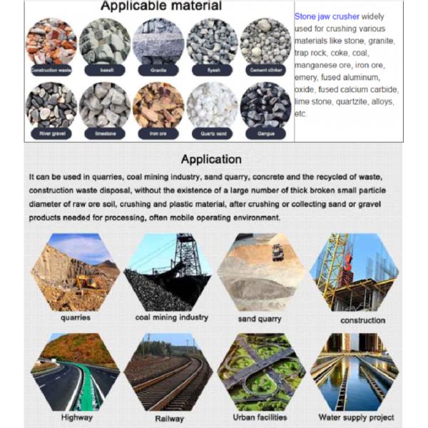 Primary Jaw Stone Crushing Equipment Iron Ore Crushing Equipment 2 - 6t/H Capacity