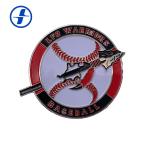 Cool Metal Plating Sports Team Pins , Shape Custom Made Metal Badges