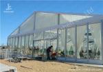 Clear Top / Wall PVC Fabric Cover Outdoor Luxury Wedding Tents With White