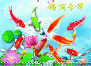 China customized 3d lenticular desk pad calendar pp 3D Printing Lenticular Ocean Animal Calendars for company on sale