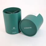Green Cardboard Kraft Circular Paper Rigid Box Wrapping Paper Tubes