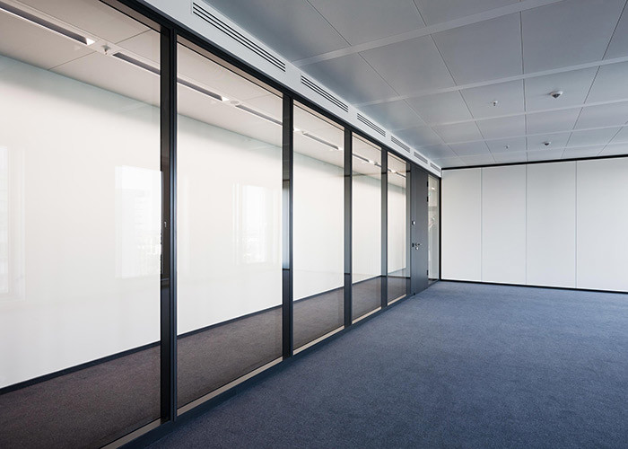 Divider Reading Internal Single Double Doors aluminium profile glazed patition wall