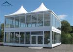 Double Deck Glass Wall Aluminum Canopies Outdoor Event Tents 10m * 20m