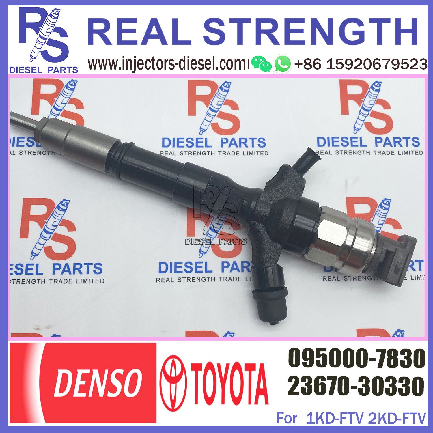 Diesel common rail injector 23670-30330 0950007830 095000-7830 for TOYO-TA 23670-30330