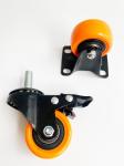 130kg Load Capacity Rubber Ball Bearing Castor Wheel for Stable Industrial