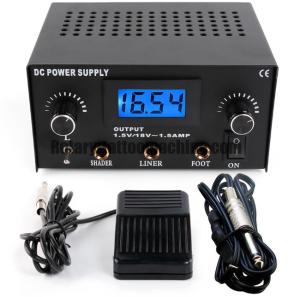 Wholesale ABS Tattoo Power Unit , Tattoo Machine Power Supply Kit With Foot Switch And Cord from china suppliers