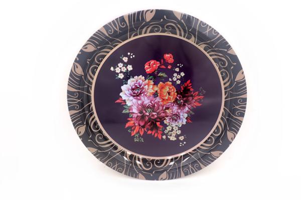 30cm Factory direct hotel black Vietnamese restaurant bone dish metal steel