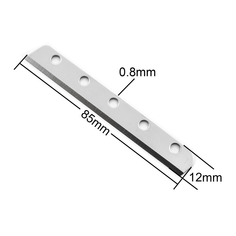 105*70*1.2mm 440C Stainless Steel Sharp Food Process Circular Cutting Knives For Vegetable Fruit