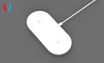 Magnetic ABS PC 20W 205KHz Twin Coil Qi Charger Pad