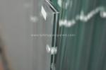 Clear Laminated Safety Glass Railing With Polished Edge , High Impact-Resistant