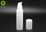 50 Ml Airless Empty Cosmetic Bottles , White Color Plastic Lotion Pump
