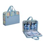Picnic Backpack handbag Classic 4 Person Insulated Design Waterproof Blanket and