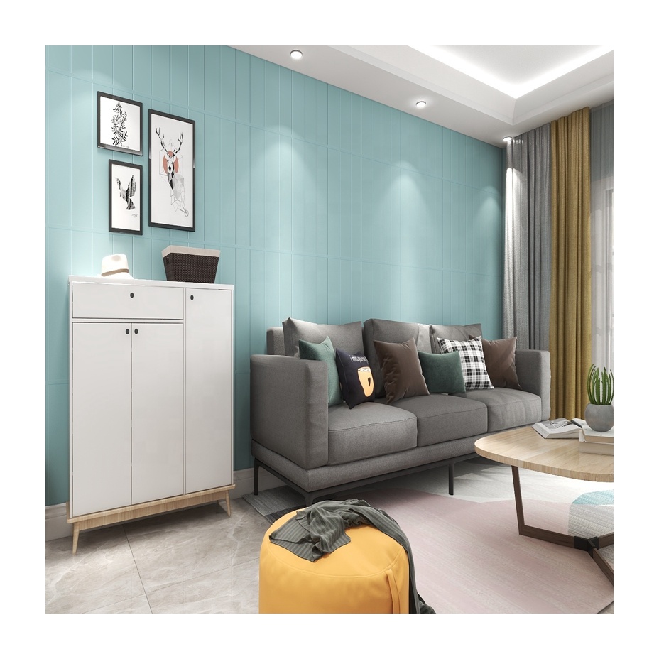 Self Adhesive PE Foam Brick Wallpaper Anti Collision 3D PE Foam Wallpaper