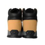 Nubuck Leather Security Work Boots Non Slip Rubber Sole Shoes Yellow