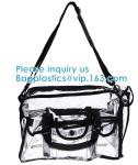 Clear Bags, Stadium Approved, See Through Tote Bag, Shoulder Strap, Large
