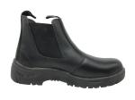 Insulation Womens Black Work Boots , No Laces Composite Steel Toe Shoes