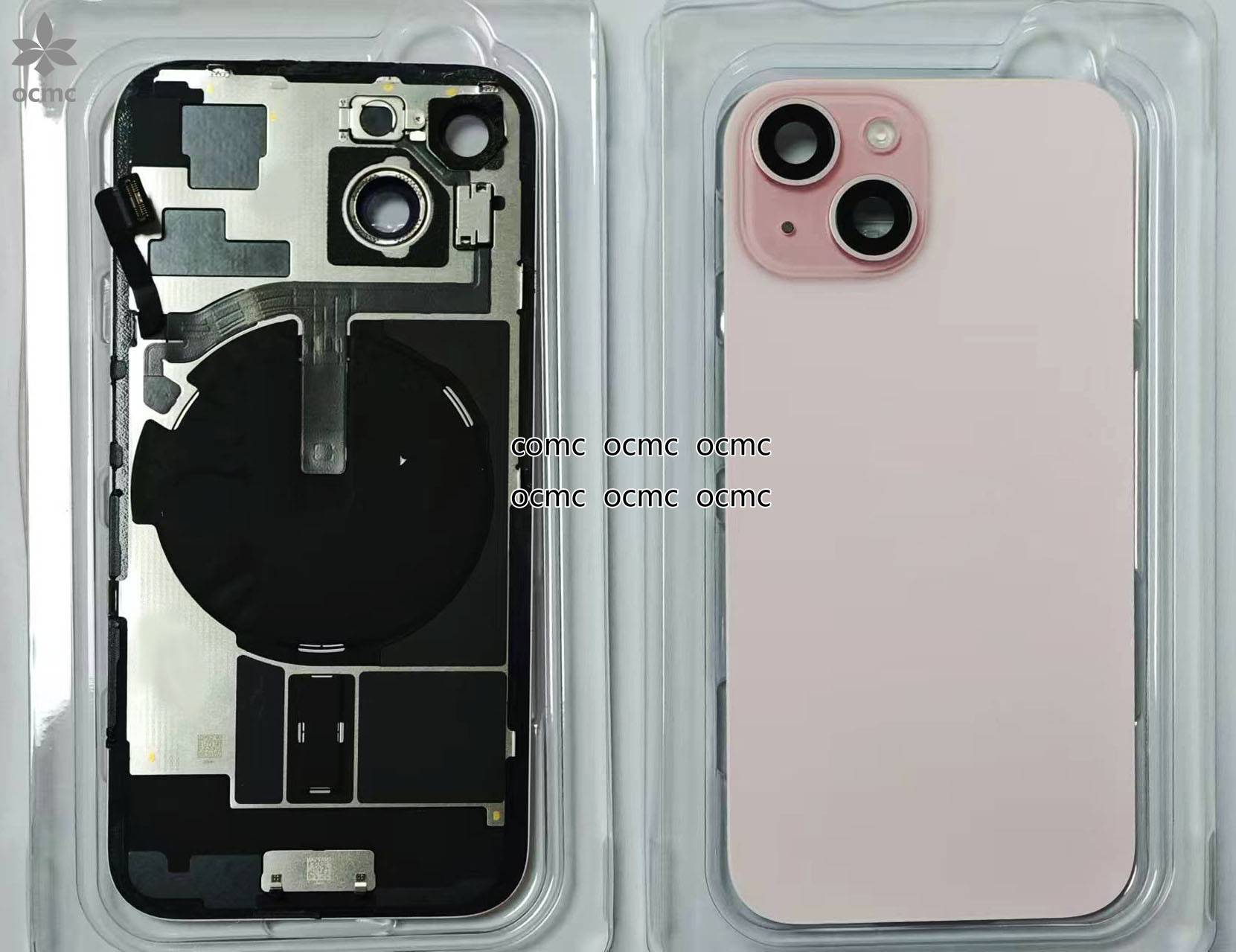 Black Glass Body Back Cover Replacement For IPhone 15 Series Full Original
