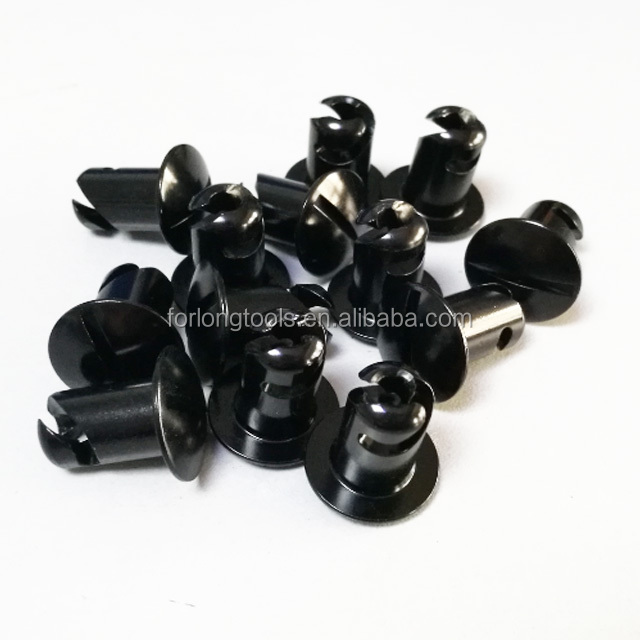 Universal Black Quarter Turn Self Ejecting Dzus Aluminum Fastener For Replace/Repair Standard OE NO. 7/16" Head Diameter