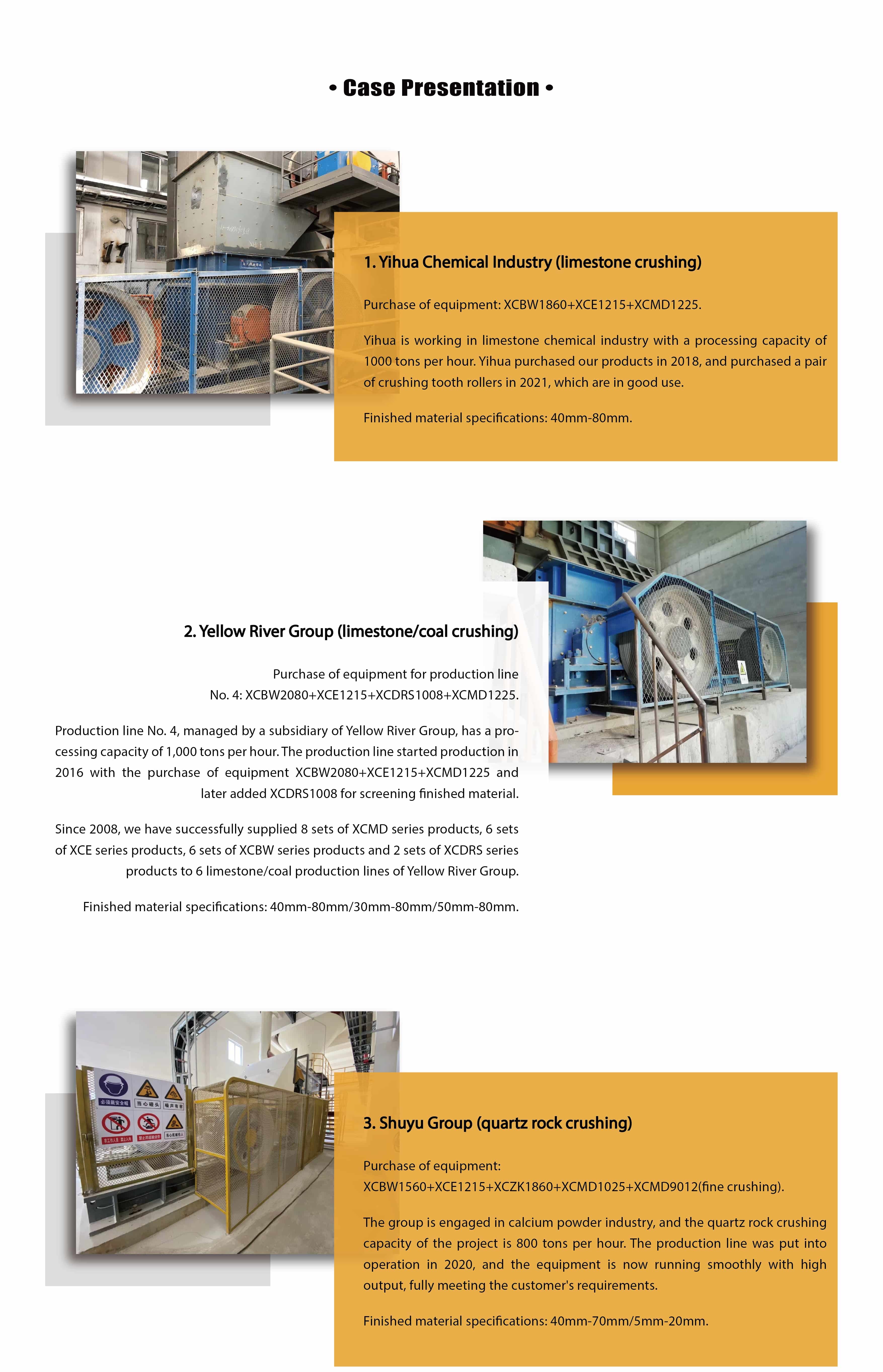Intermediate Broken Double Roller Crusher 300-500 TPH Soft Rock Crushing